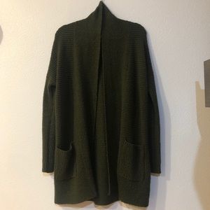 Green cardigan